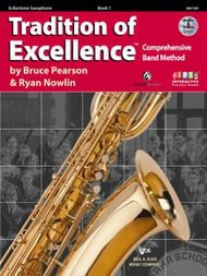 Tradition of Excellence Baritone Sax band method book cover